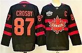 Men's Canada #87 Sidney Crosby Black 2025 4 Nations Face-Off Premium With C Patch Stitched Jersey,baseball caps,new era cap wholesale,wholesale hats